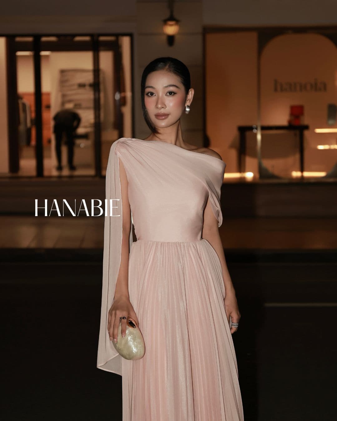 Ventom Dress - Premium Pink Maxi Dress - Đầm Voan Dập Ly Cao Cấp