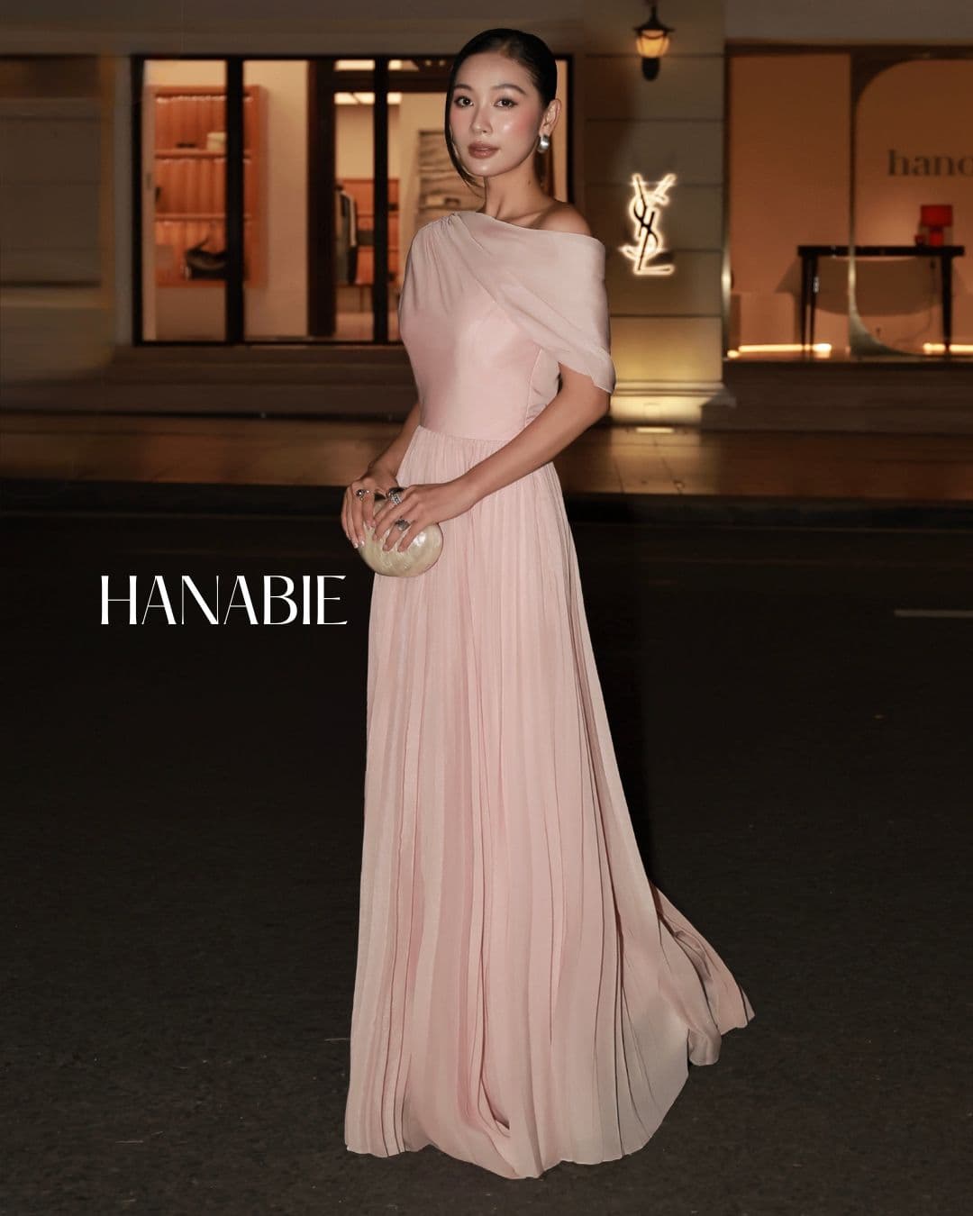 Ventom Dress - Premium Pink Maxi Dress - Đầm Voan Dập Ly Cao Cấp