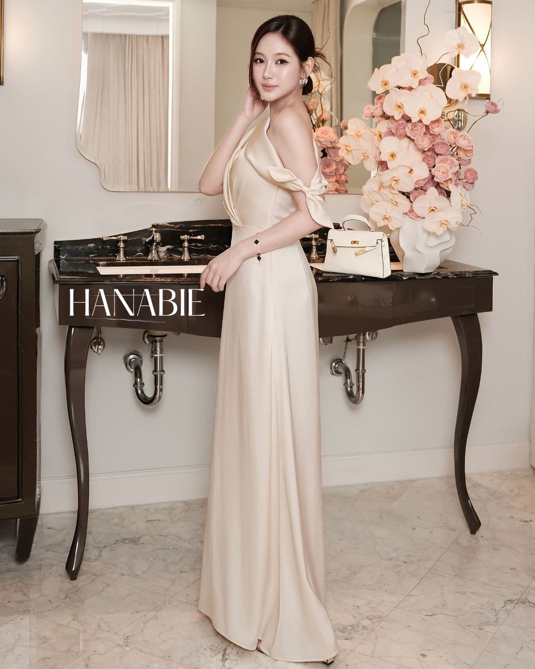 Ivian Silk Dress - Premium Silk Evening Gown - Váy Lụa Cao Cấp