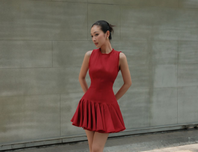 Feila Dress - Scarlet