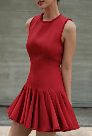 Feila Dress - Scarlet