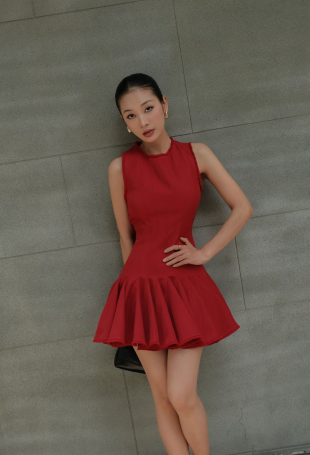 Feila Dress - Scarlet